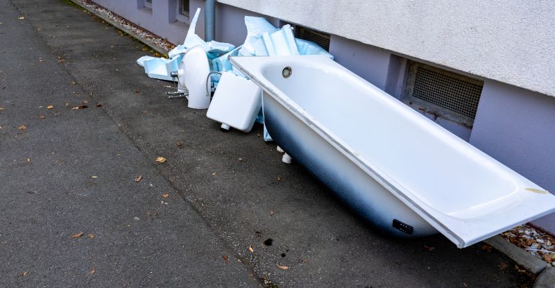 Old bathtub removal process